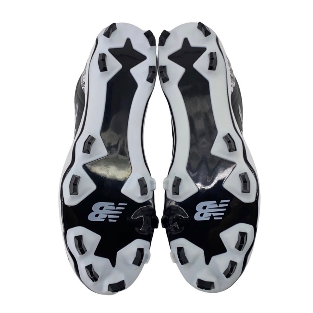 New Balance Pedroia TPU Mens Molded Baseball Cleats - Black/Digital Camo - Picture 3 of 9